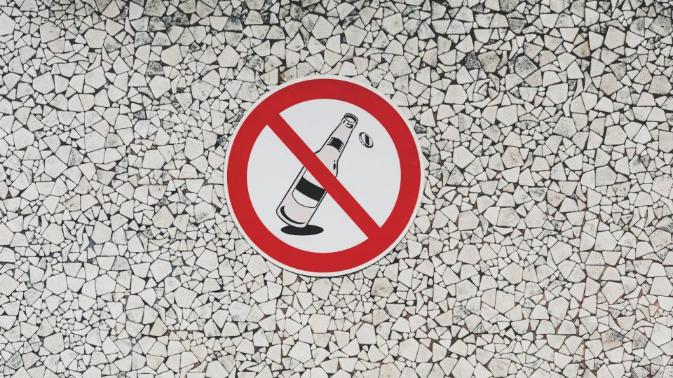 Schild Flaschen Verboten